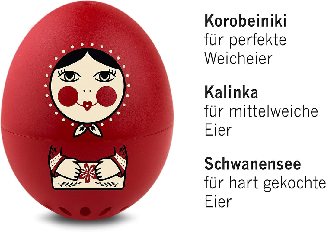 Matrjoschka PiepEi - Singende Eieruhr zum Mitkochen - Eierkocher für 3 Härtegrade - Matroschka Puppe