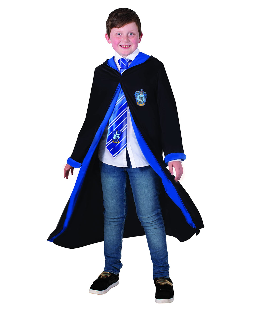 Rubies – Harry Potter offizielles Kleid Ravenclaw – Kinderkostüm – 7 – 10 Jahre – schwarzes Kleid mi