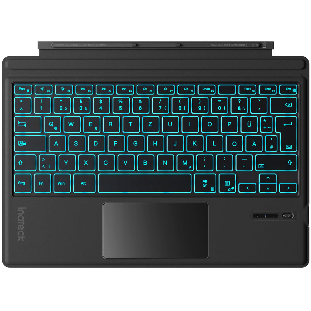 Inateck Surface Pro 7 Tastatur,Kompatibel mit Surface Pro 7/7+/6/5/4 mit Trackpad,Bluetooth 5.3, 7-F