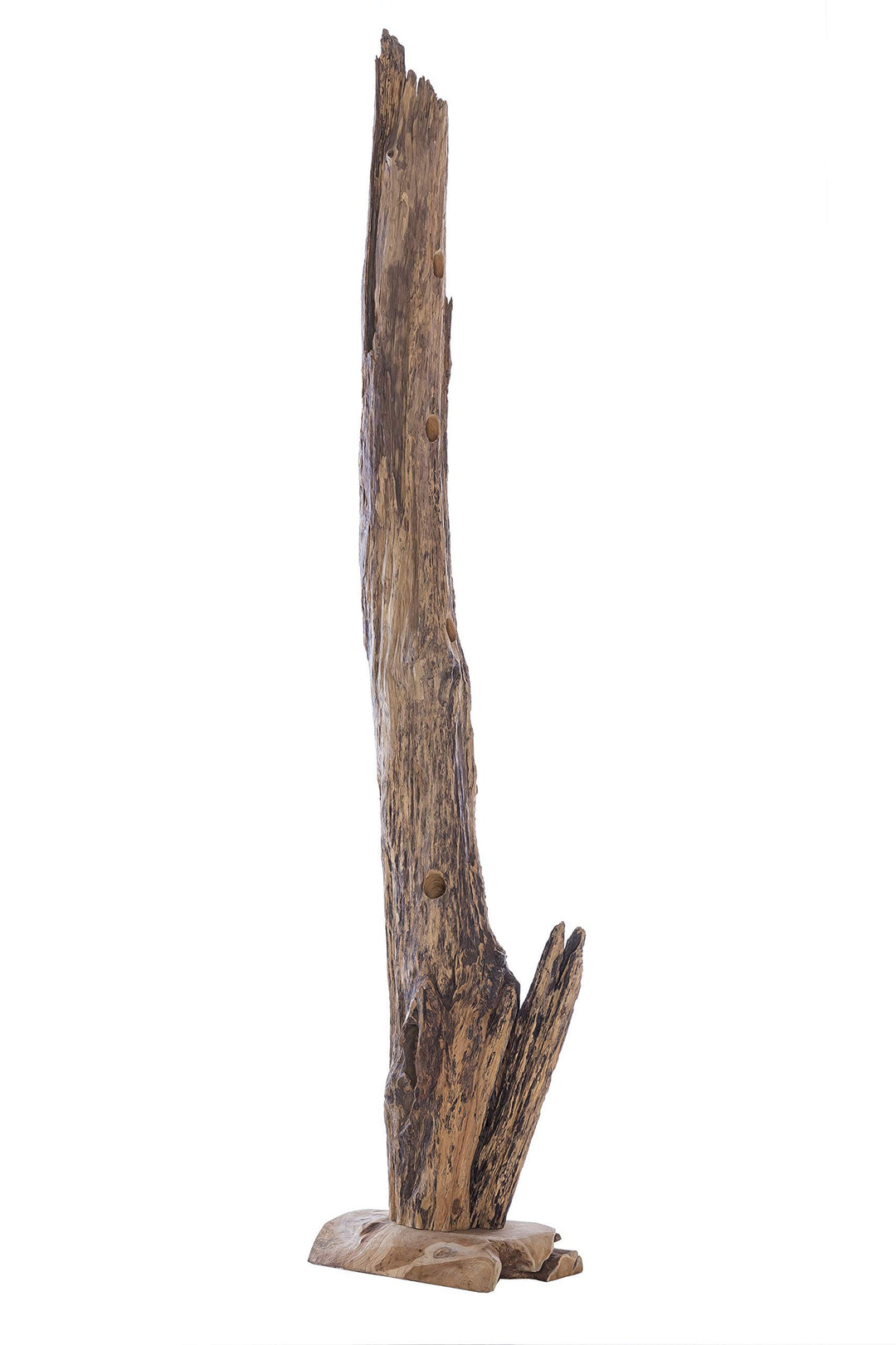 SAM Weinflaschenhalter Macon, aus Teakholz, naturbelassen, Flaschenständer aus Massivholz, Weinhalte