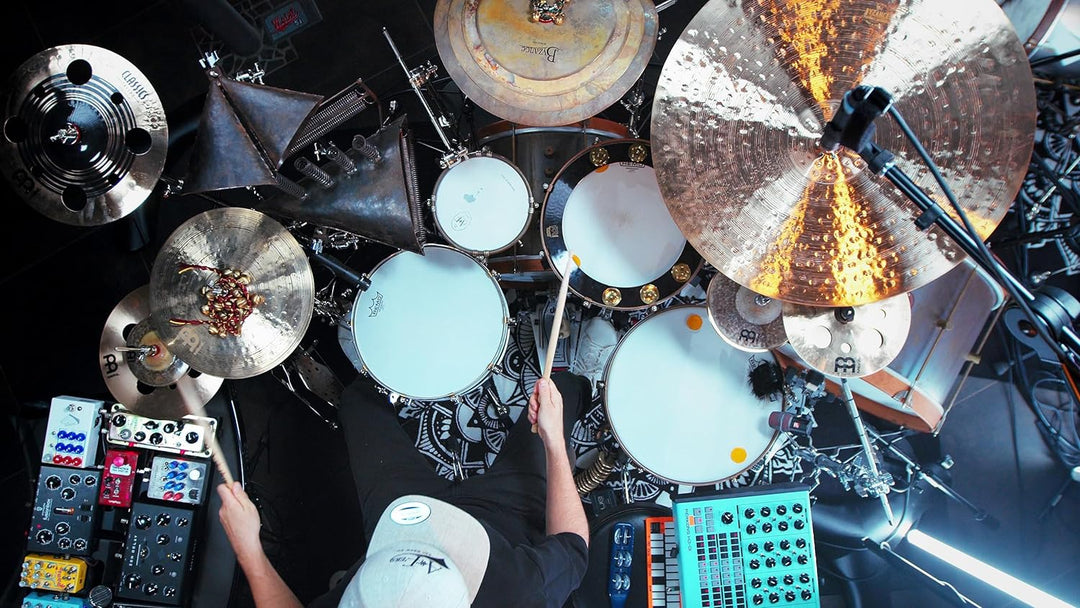 Meinl Cymbals Backbeat Pro Tamburin — 13 Zoll Messing Ring mit Messing Glöckchen für Snare Drums — S