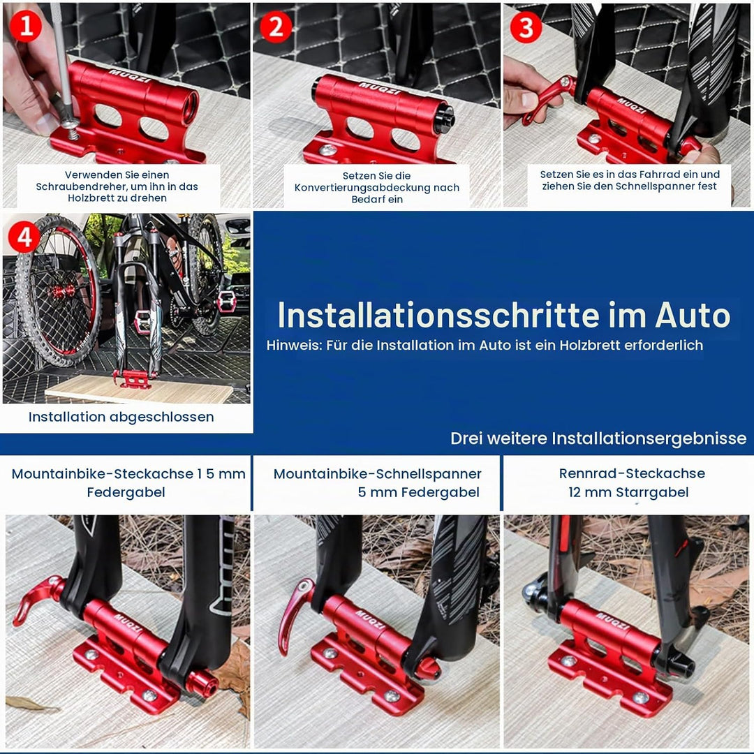 Fahrradgabelhalterung Fahrradblock, MTB Gabelhalterung Fahrrad Vorderradhalter Gabelbefestigungshalt