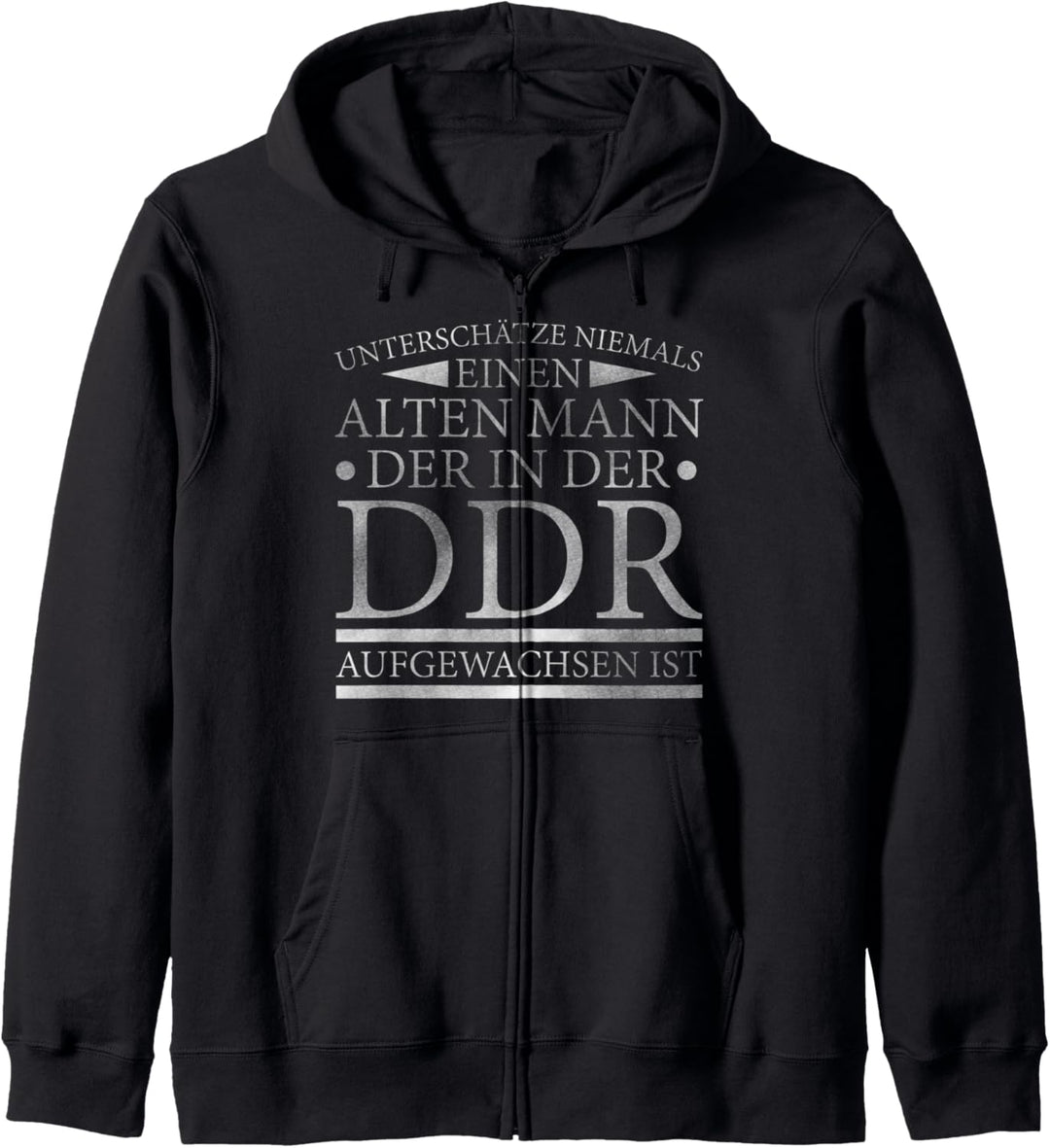 Herren DDR Ossi Ostdeutschland Spruch alter Mann Geschenk Kapuzenjacke