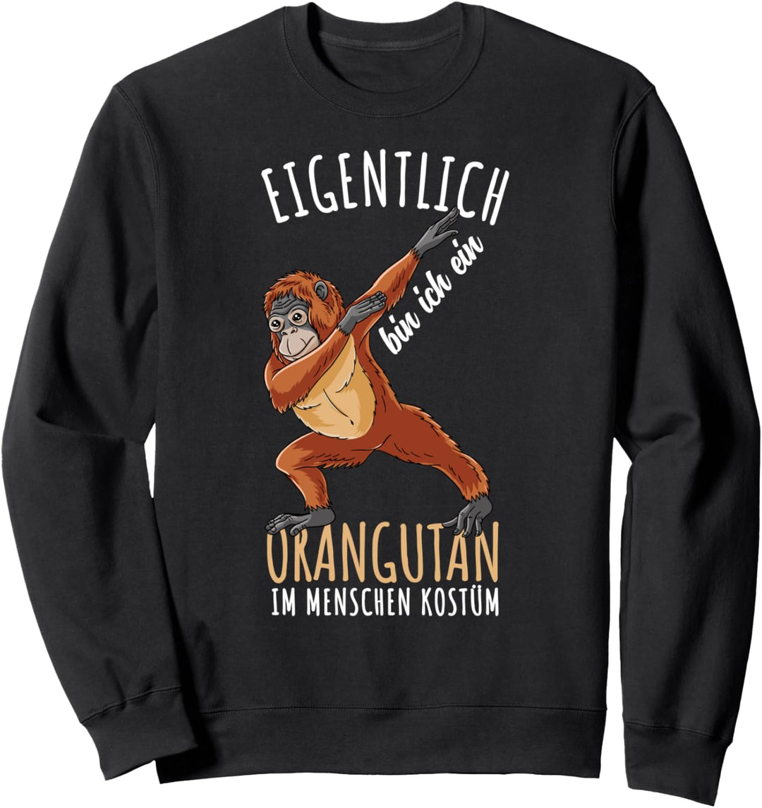 Dabbing Orangutan Kostüm Jungen Affen Sweatshirt