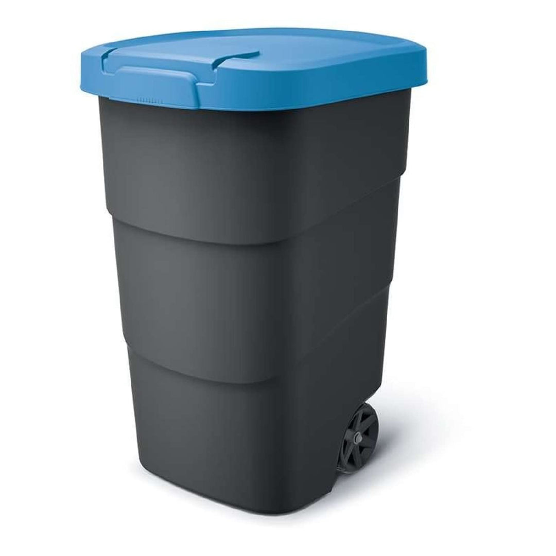 Prosperplast Wheeler 110L Müllbehälter mit Rädern und Deckel Mülltonne Müllgrossbehälter Grossmüllto