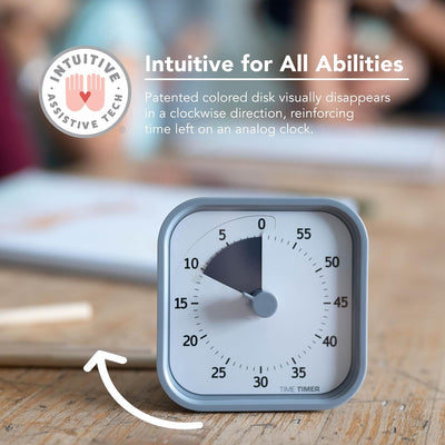 Time MOD - 60 Minuten Visueller Timer Home Edition für Kinder – Homeschooling, Timer für Schultisch,