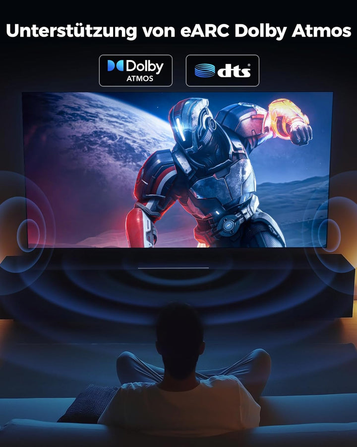 HDMI Kabel 5 Meter lang - 8K HDMI Kabel High Speed, 48Gbps Geflochtenes, 8K 60Hz, 4K 120Hz, eARC, HD