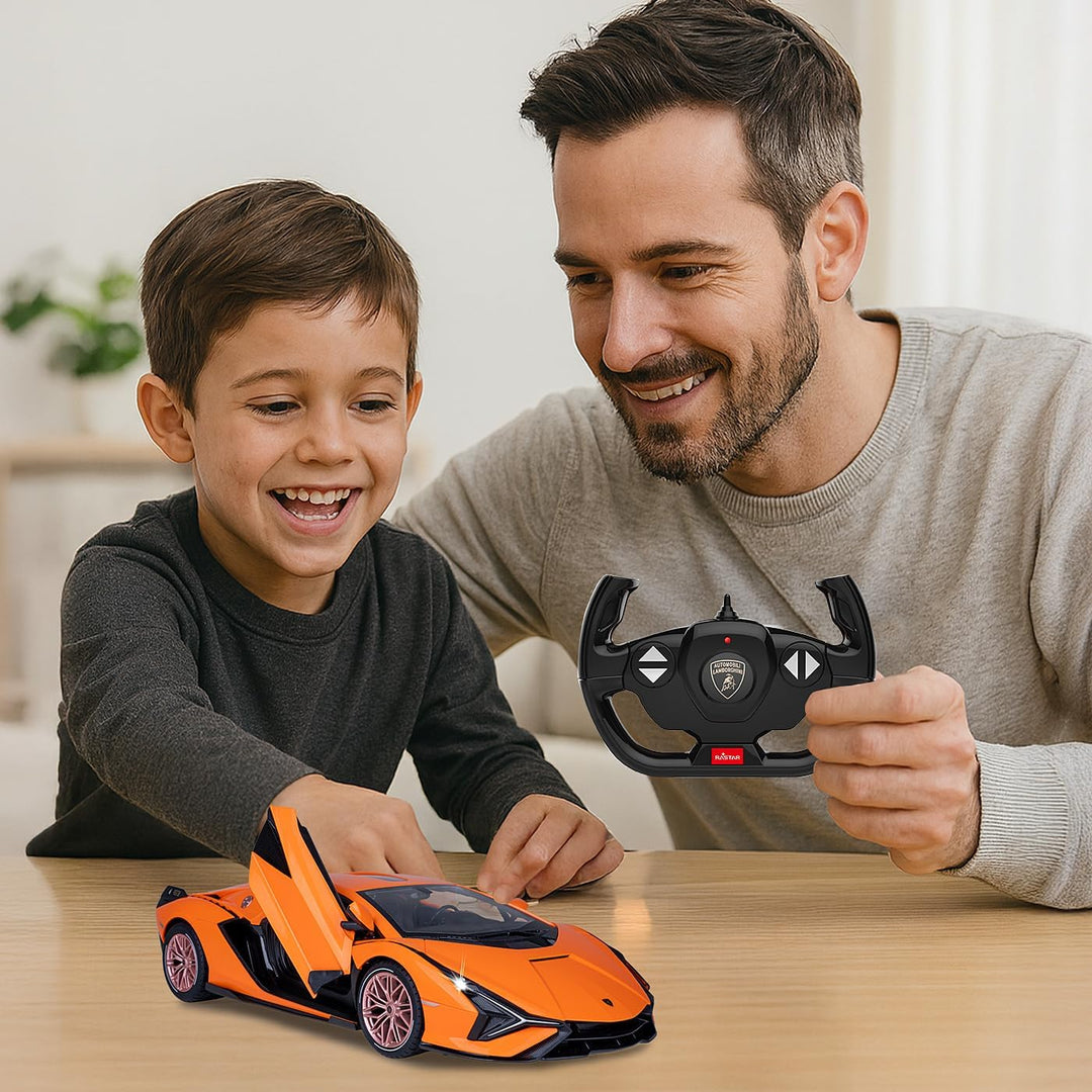 JAMARA 403127 - Lamborghini Sián FKP 37 2,4 GHz 1:14 Tür manuell - RC Auto, offiziell lizenziert, bi