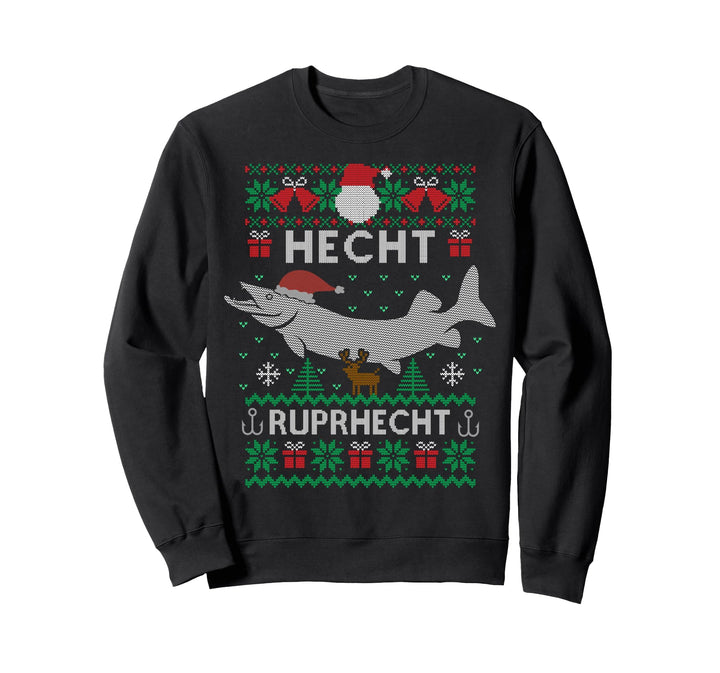 Hecht Ruprhecht I Lustiges Angler Angeln Raubfisch Ugly Sweatshirt
