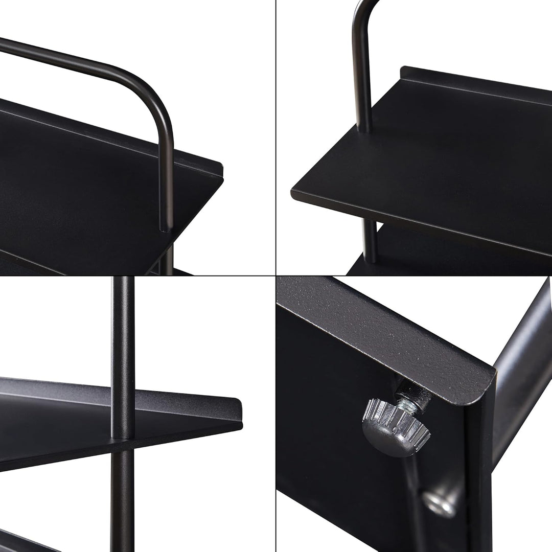 [en.casa] Schuhregal schmal Poytya mit 5 Ebenen Metall 119 x 60 x 32 cm Schuhständer für 10 Paare Sc