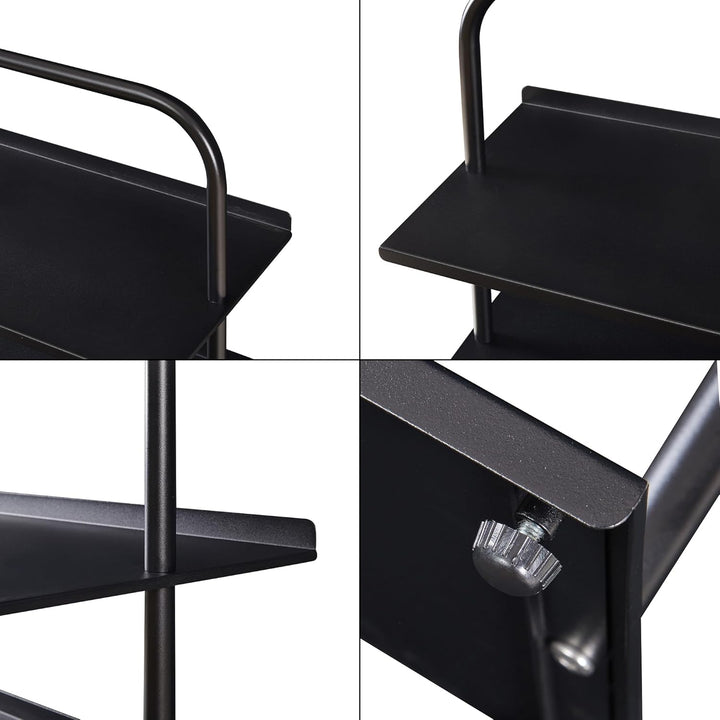 [en.casa] Schuhregal schmal Poytya mit 5 Ebenen Metall 119 x 60 x 32 cm Schuhständer für 10 Paare Sc