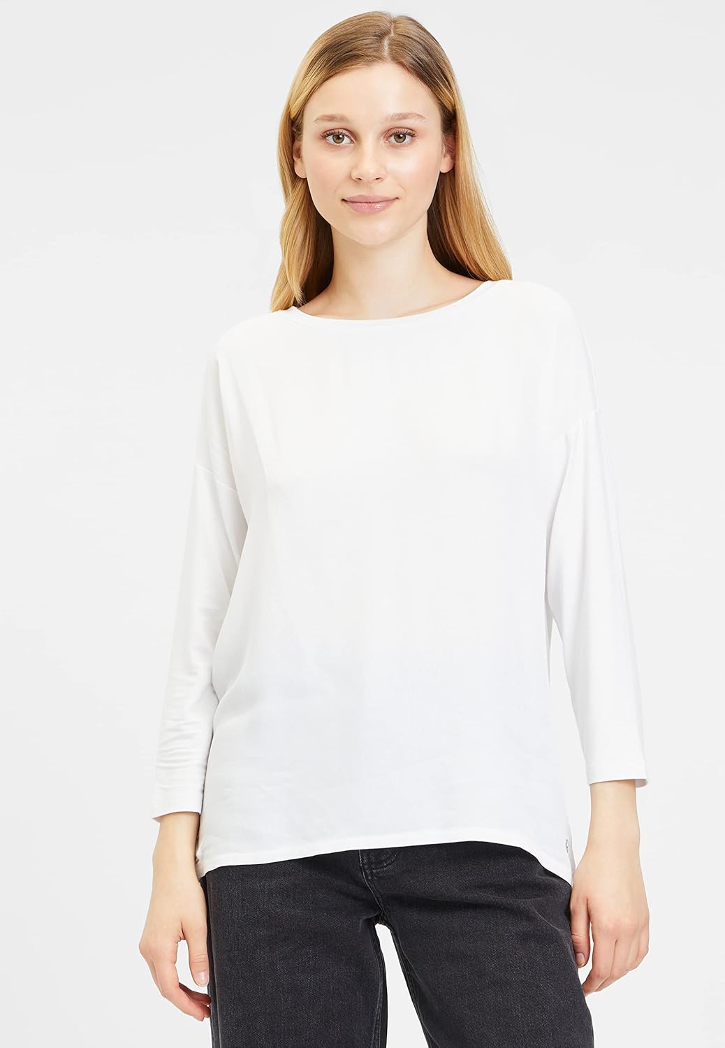 Tamaris Damen Burdur T-Shirt XXL Bright White, XXL Bright White