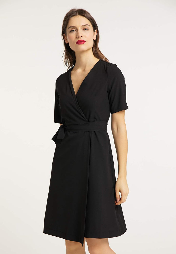 usha BLACK LABEL Damen 512010_Schwarz_L_51210653 Lässiges Kleid, L