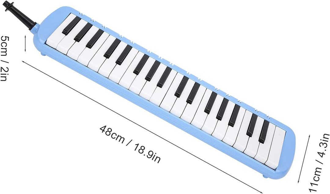 Melodica 37 Tasten Tastatur Melodica Blasmusikinstrument für Anfänger Professionelles Training mit E