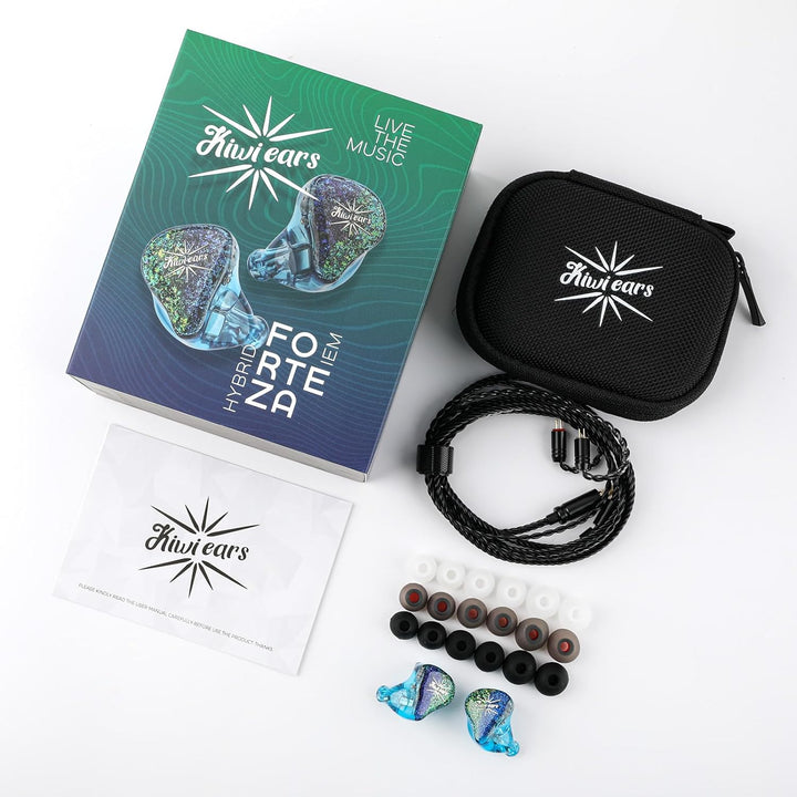 LINSOUL Kiwi Ears Forteza In Ear Monitor, 1BA + 2DD HiFi-Kopfhörer mit Kabel, Gaming-Kopfhörer, Hybr