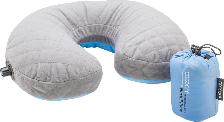 Cocoon U-Shaped Neck Pillow, Kissen Light Blue/Grey - 3d 3D, Light Blue/Grey - 3d 3D