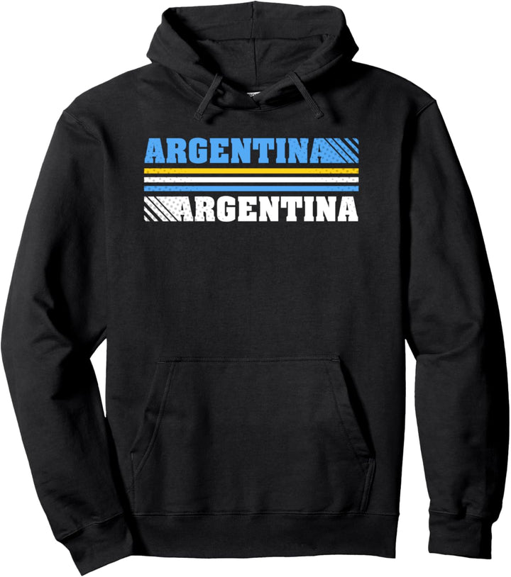 Fifth Sun Argentina Colorful Word Stack Pullover Hoodie