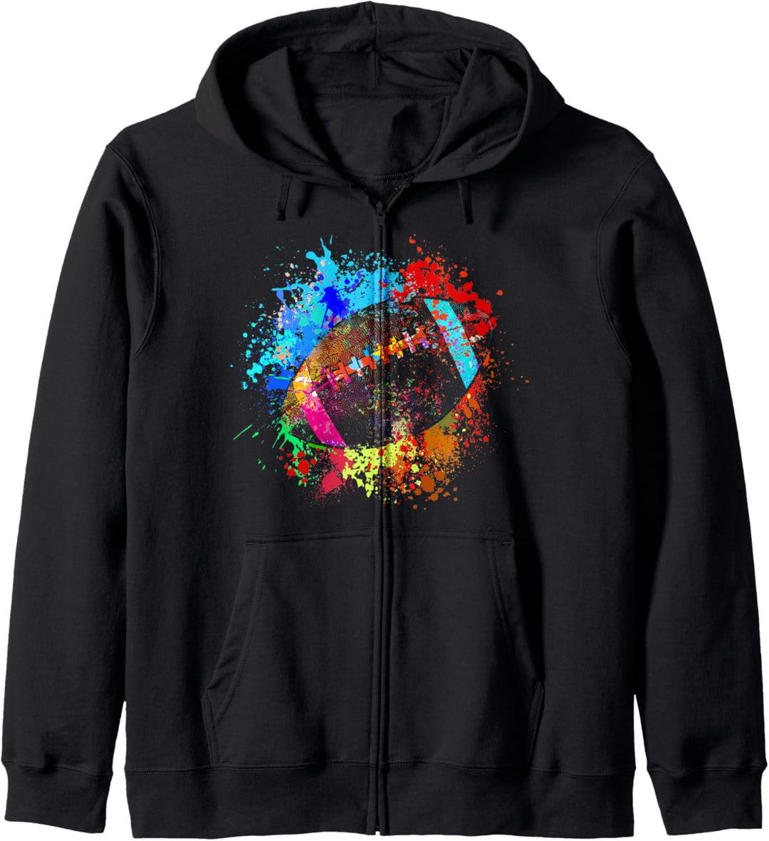 Bunter American Football Splash Design Kapuzenjacke