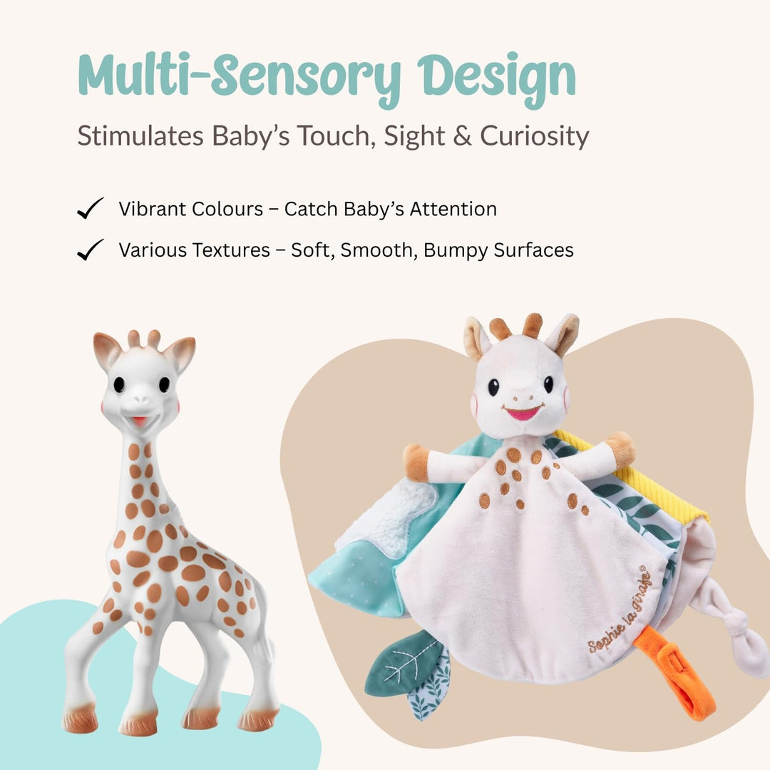 Vulli Sophie die Giraffe und ihr Kuscheltier – Babyspielzeug 0 Monate + – Naturkautschuk und sensori