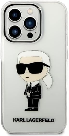 KARL LAGERFELD KLHCP14LHNIKTCT Hülle für iPhone 14 Pro 6,1" transparent hardcase