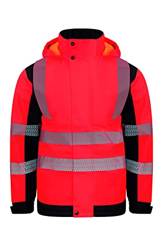 Korntex Unisex Softshell Rain Jacket (Printable) Copenhagen Wasserdichte Warnschutz- Arbeitsjacke XL