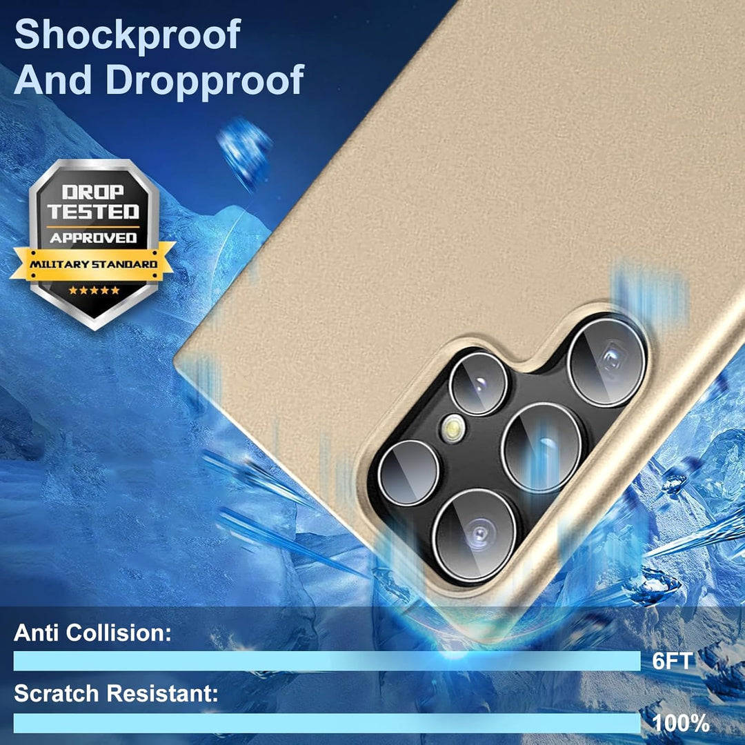 sqgylgl Ultradünne Hülle für Samsung Galaxy S25 Ultra 5G, Extrem Dünn Matte S25 Ultra Handyhülle PC
