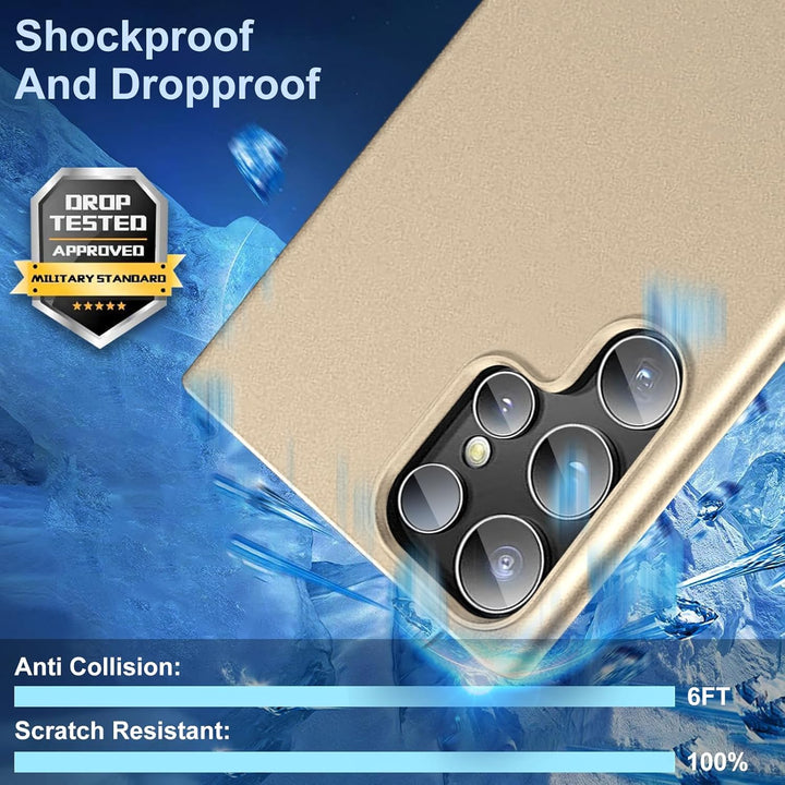 sqgylgl Ultradünne Hülle für Samsung Galaxy S25 Ultra 5G, Extrem Dünn Matte S25 Ultra Handyhülle PC