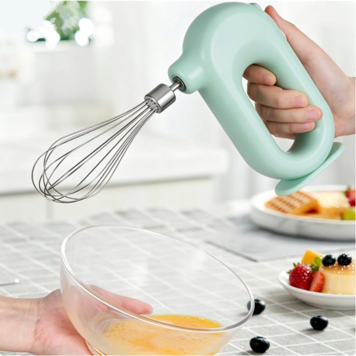 Handmixer, Kabelloser Elektrischer Mini-Eierschläger Handrührgerät Mit 4 Geschwindigkeitsstufen USB