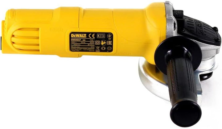 DeWalt Winkelschleifer (800 W, 125 mm Scheiben-ø, Wiederanlaufschutz, Sanftanlauf, für alle Standard