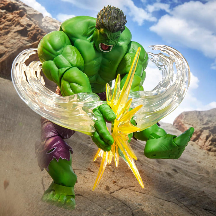 Marvel Legends Maximum Series Hulk Action-Figur, extra grosse Sammelfigur mit vielen Accessoires zum