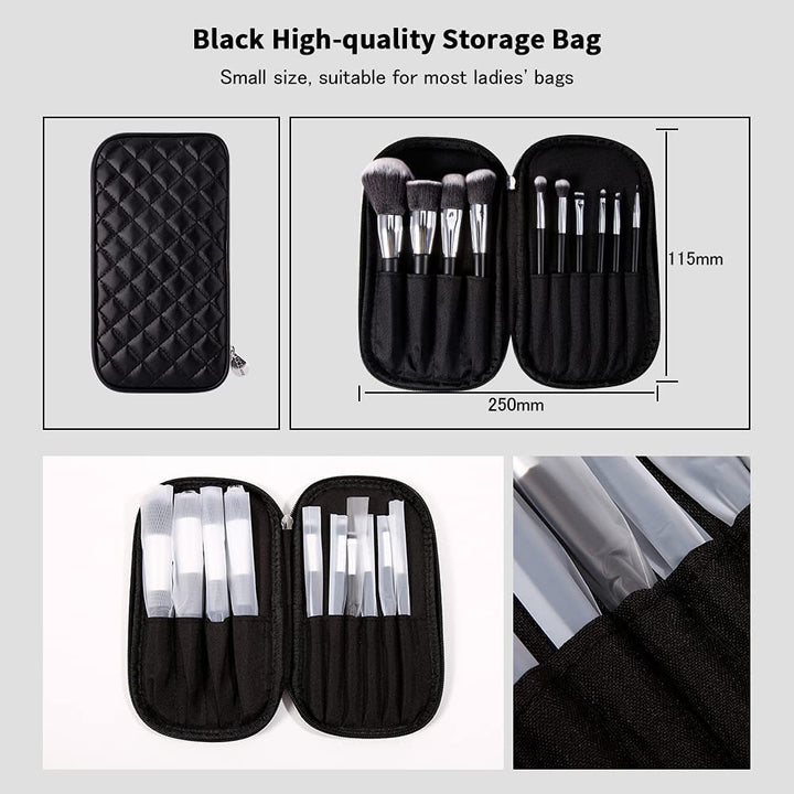 DUcare Make up Pinsel Set 10 Stücke professionelle Schminkpinsel set Mit Kosmetiktasche Premium Synt