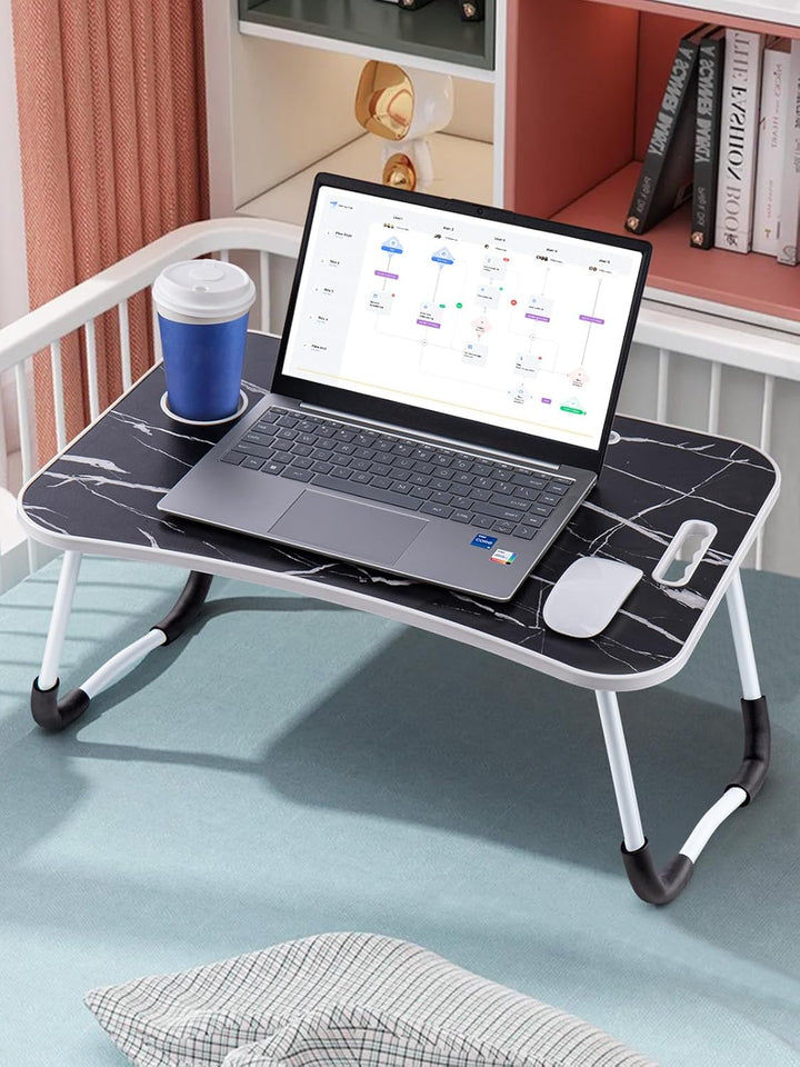 Youyijia Laptoptisch Betttablett Tablet-Ständer & Becherhalter – Laptop Tisch für Bett, Sofa & Boden