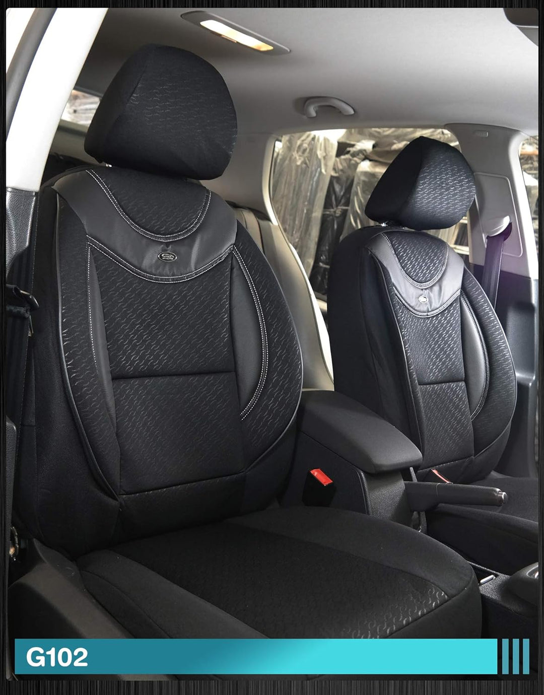 BREMER SITZBEZÜGE Mass Auto Schonbezüge kompatibel mit VW ID.4 Fahrer & Beifahrer Set ab 2021 / Auto