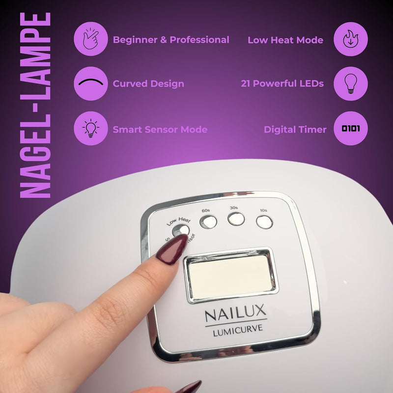 Nagelstudio Starter Set Acryl Studio mit UV Lampe + Acrylpulver Made in Germany und allem Zubehör St