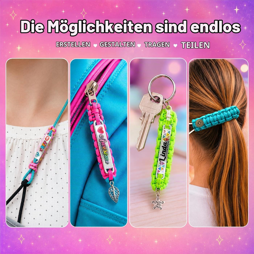 Personalisierte Charm Friendship Bracelet Making Kit: Beste Kinder im Alter von 7-14. Grosse Aktivit