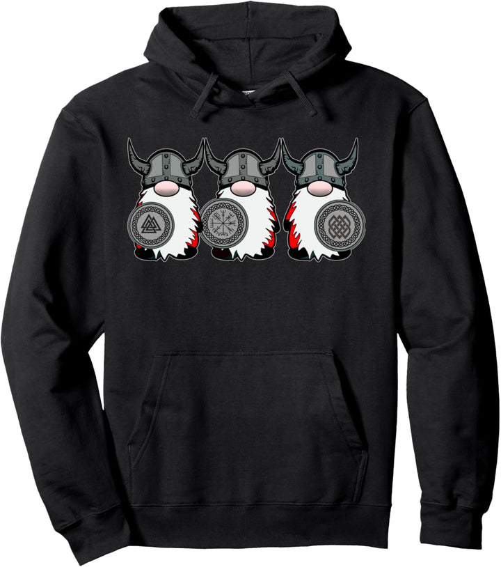 3 Hippie-Gnome Psychedelischer Pop-Art-Hut Nordische Gnome Pullover Hoodie
