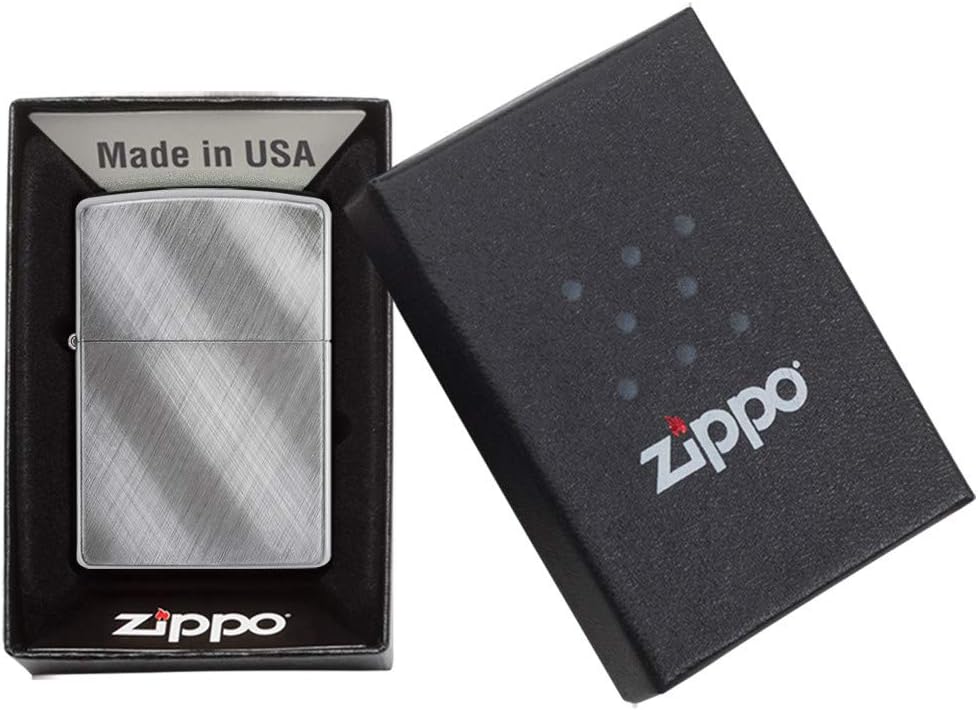 Zippo Chrom-Feuerzeuge Diagonal Weave Einzigartig, Diagonal Weave Einzigartig