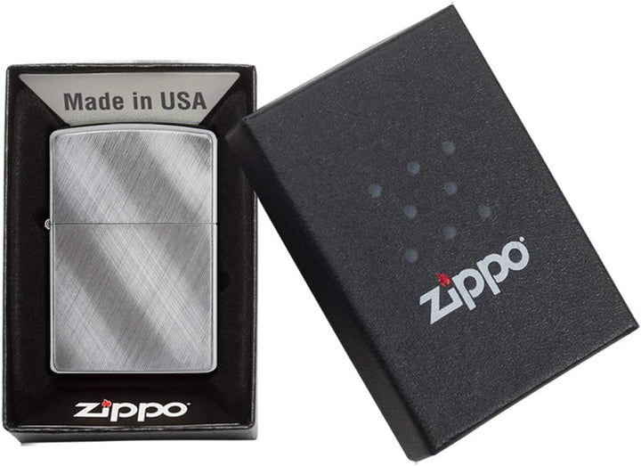 Zippo Chrom-Feuerzeuge Diagonal Weave Einzigartig, Diagonal Weave Einzigartig