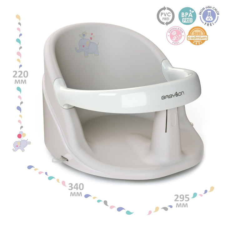 BABYLON Baby Badewannensitz Nemo – Badesitz baby ab 6 monate, Badewannensitz Baby mit 4 Anti-Rutsch-