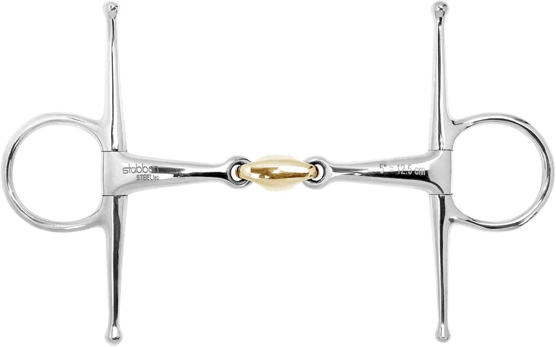 Stübben Gebiss 2270 Schenkeltrense doppelt gebrochen 11,5 cm - 14 mm - Sweet Copper Mittelstück, 11,