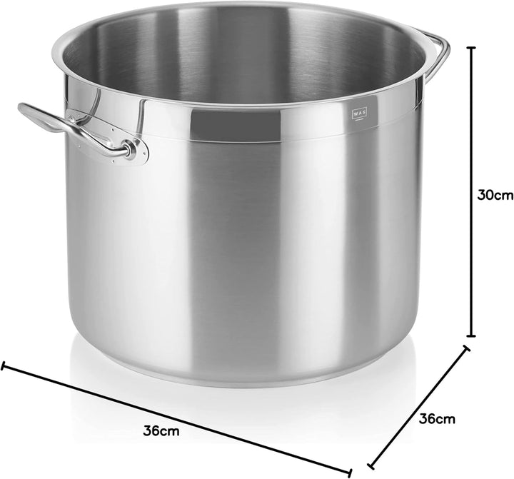 Fleischtopf Cookware 21, Ø 36 cm, Chromnickelstahl 18/10 36 cm Grau, 36 cm Grau