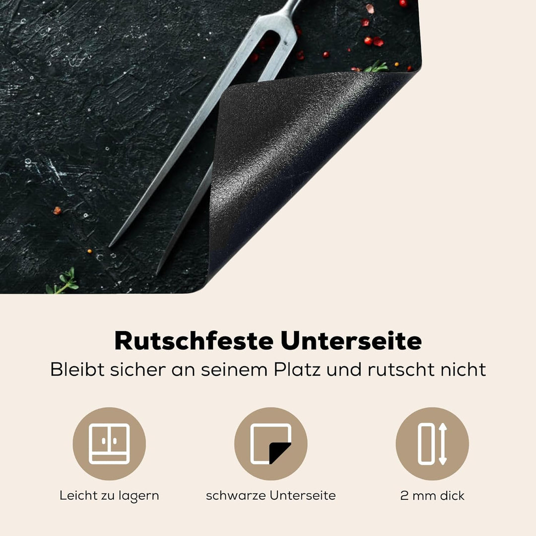 Herdabdeckplatte 70x52 cm Einteilig Herdabdeckung Abdeckplatte für Ceranfeld Abdeckung Induktionskoc