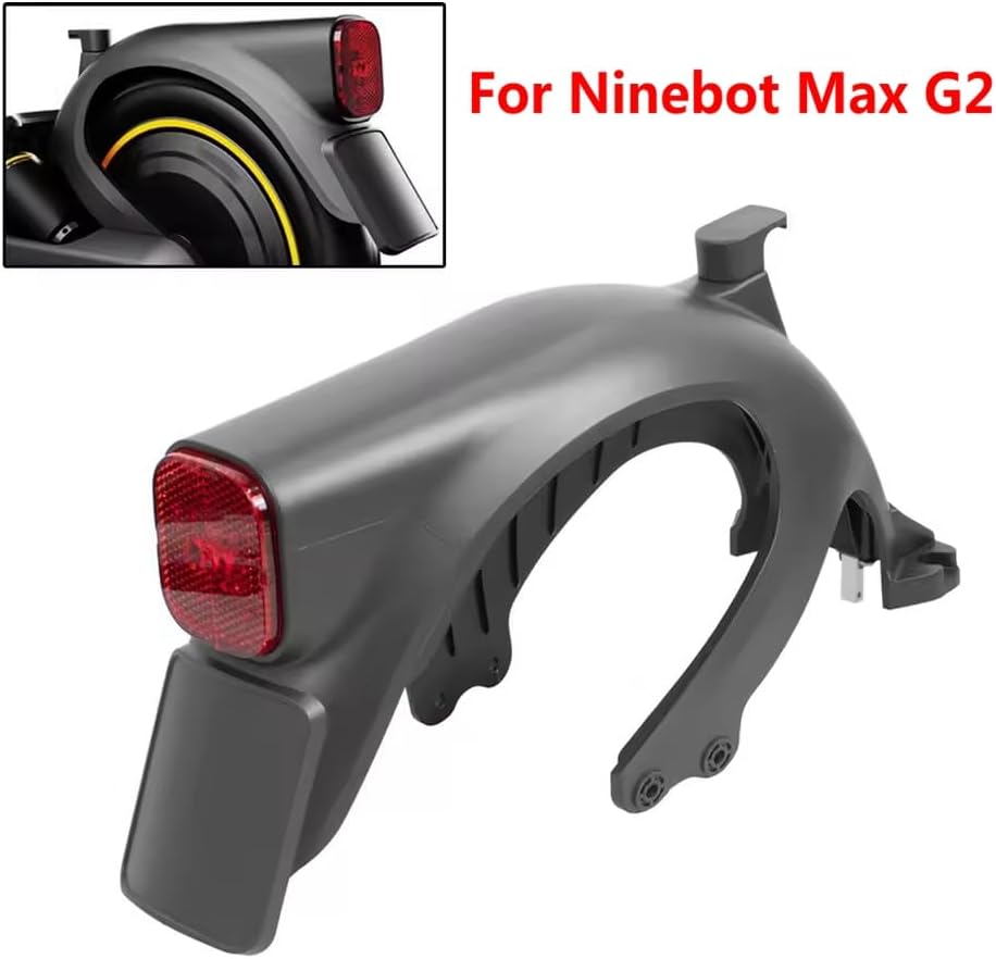 Hinteres Schutzblech für Elektroroller für Ninebot Max G2, Schutzblech hinten mit Rücklichtteilen