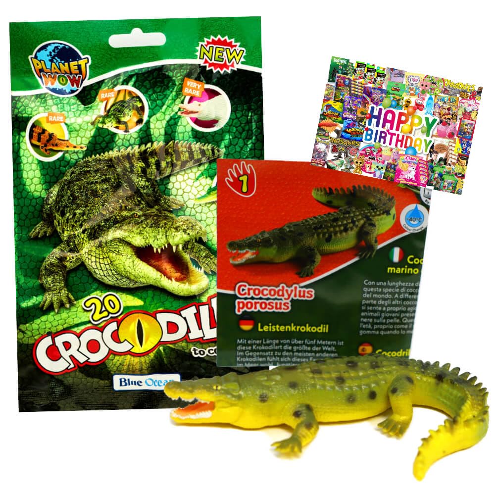 Bundle mit Blue Ocean Crocodiles Sammelfiguren 2025 - Planet Wow Krokodil Figur - Auswahl - Exklusiv