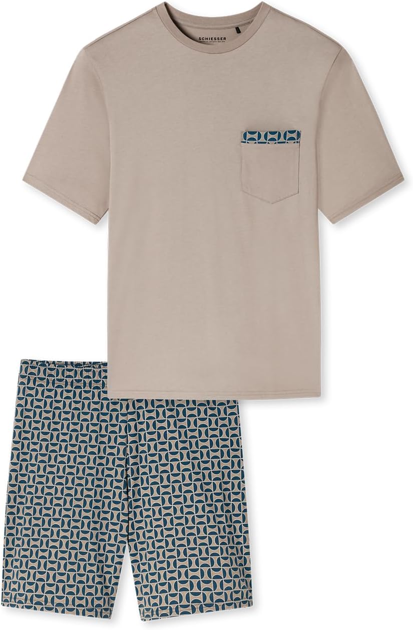 Schiesser Herren Boxershorts - Modern Bonded 62 Braungrau_180261, 62 Braungrau_180261