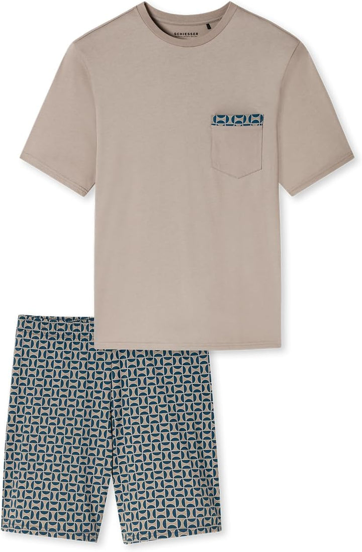 Schiesser Herren Boxershorts - Modern Bonded 62 Braungrau_180261, 62 Braungrau_180261