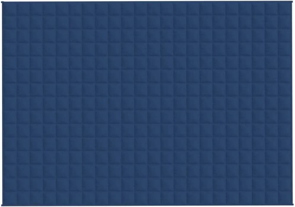 Homgoday Gewichtete Decke Blau 155x220 cm 11 kg Stoff, Möbeldekor Warme und Bequeme Decke, Hochwerti