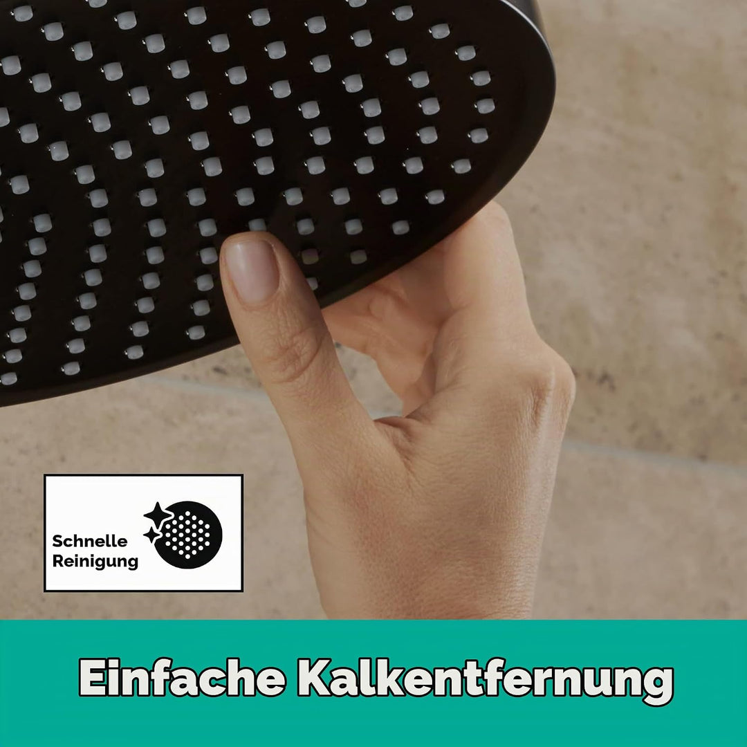 hansgrohe Vernis Blend - Kopfbrause, runde Duschbrause (⌀ 205 mm), Regendusche mit 1 Strahlart für W