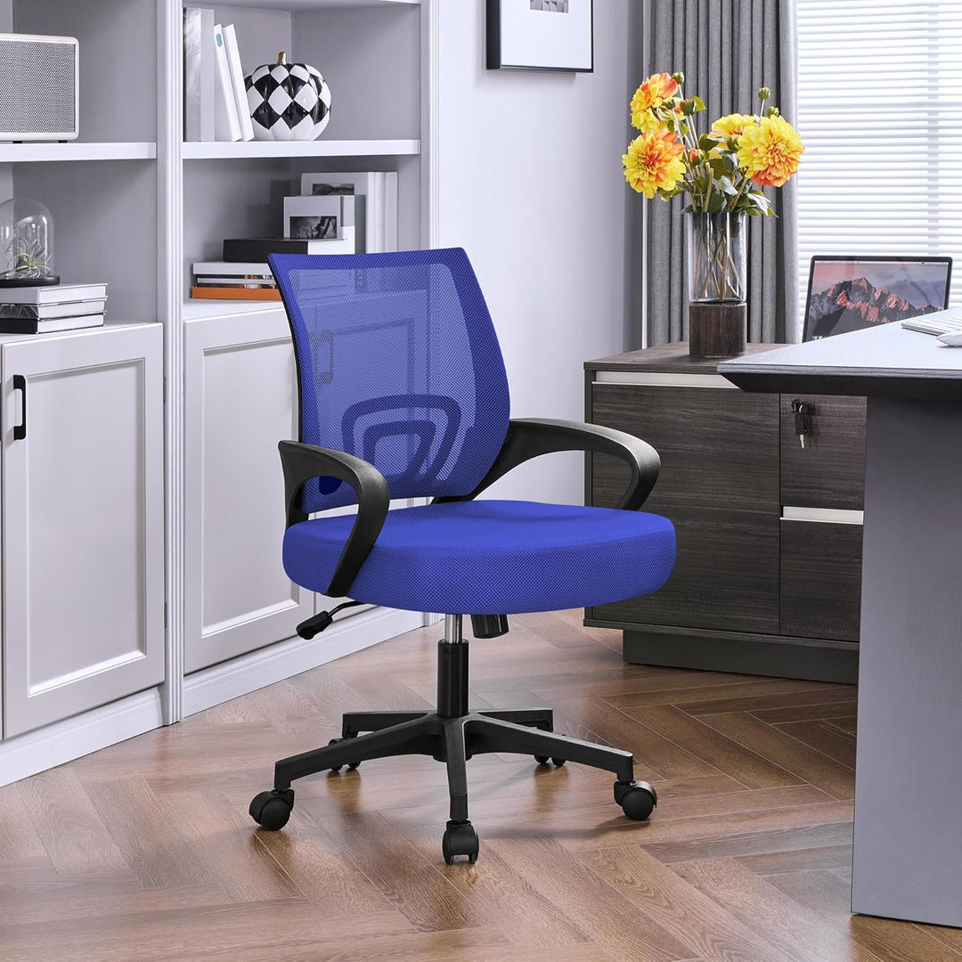 Yaheetech Bürostuhl Ergonomischer Schreibtischstuhl Drehstuhl höhenverstellbar Mesh Chefsessel mit N