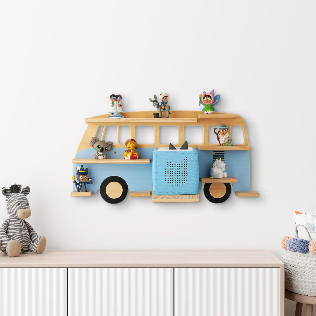 Little Goldie® Tonie Regal - für bis zu 32 Tonie Figuren (magnetisch) - Bus Motiv für Jungen und Mäd